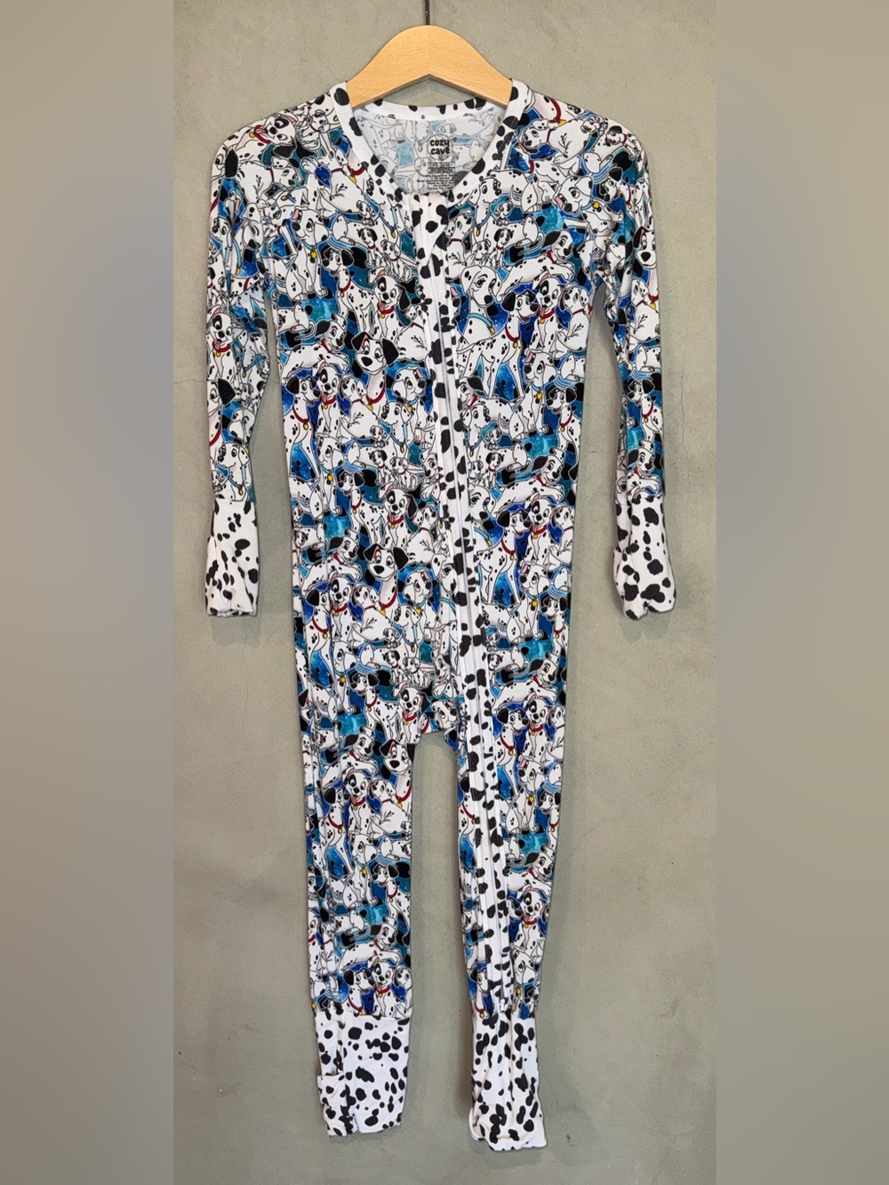 Cozy Cave Bamboo Disney 101 Dalmatians 18-24 months zippie zippered romper